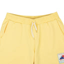 Pale Yellow Soleil Levant Patch Sweat Shorts