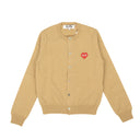 Comme Des Garçons Play Cardigan - Tan
