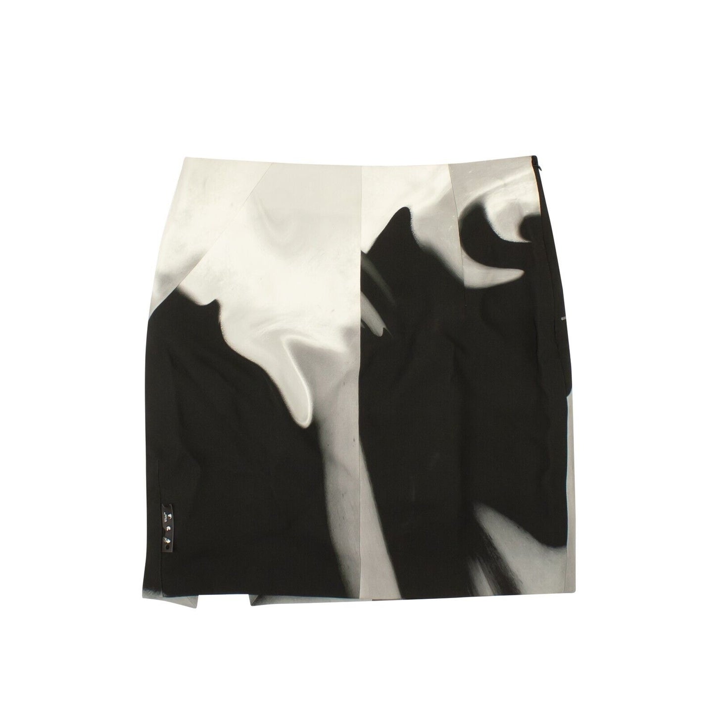 Off-White C/O Virgil Abloh Spiral Liquid Melt Mini Skirt - Black/Gray