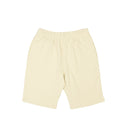 Cream Embroidered Logo Sweat Shorts
