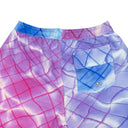 Blue, Pink And Purple Pool Print Swim Trunks