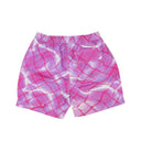 Purple Pool Print Swim Trunks