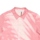 Pink Shadow Print Button Down Shirt