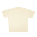 Cream Embroidered Logo Short Sleeve T-Shirt