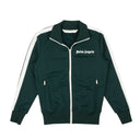 PALM ANGELS GREEN CLASSIC SIDE STRIPE LOGO TRACK JACKET