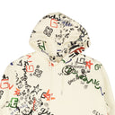 Givenchy Classic Fit All Over Print Hoodie - Off White/Multi