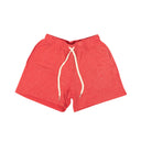 Cardinal Red Cotton Salt Wash Court Shorts