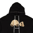 Palm Angels Cotton Punk Bear Pullover Sweatshirt - Black