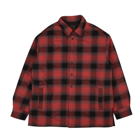 Givenchy Classic Fit Print Overshirt - Black/Red