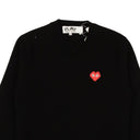 Comme Des Garçons Play V-Neck Sweater - Black