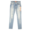 Bossi Embroidered Jeans - Blue