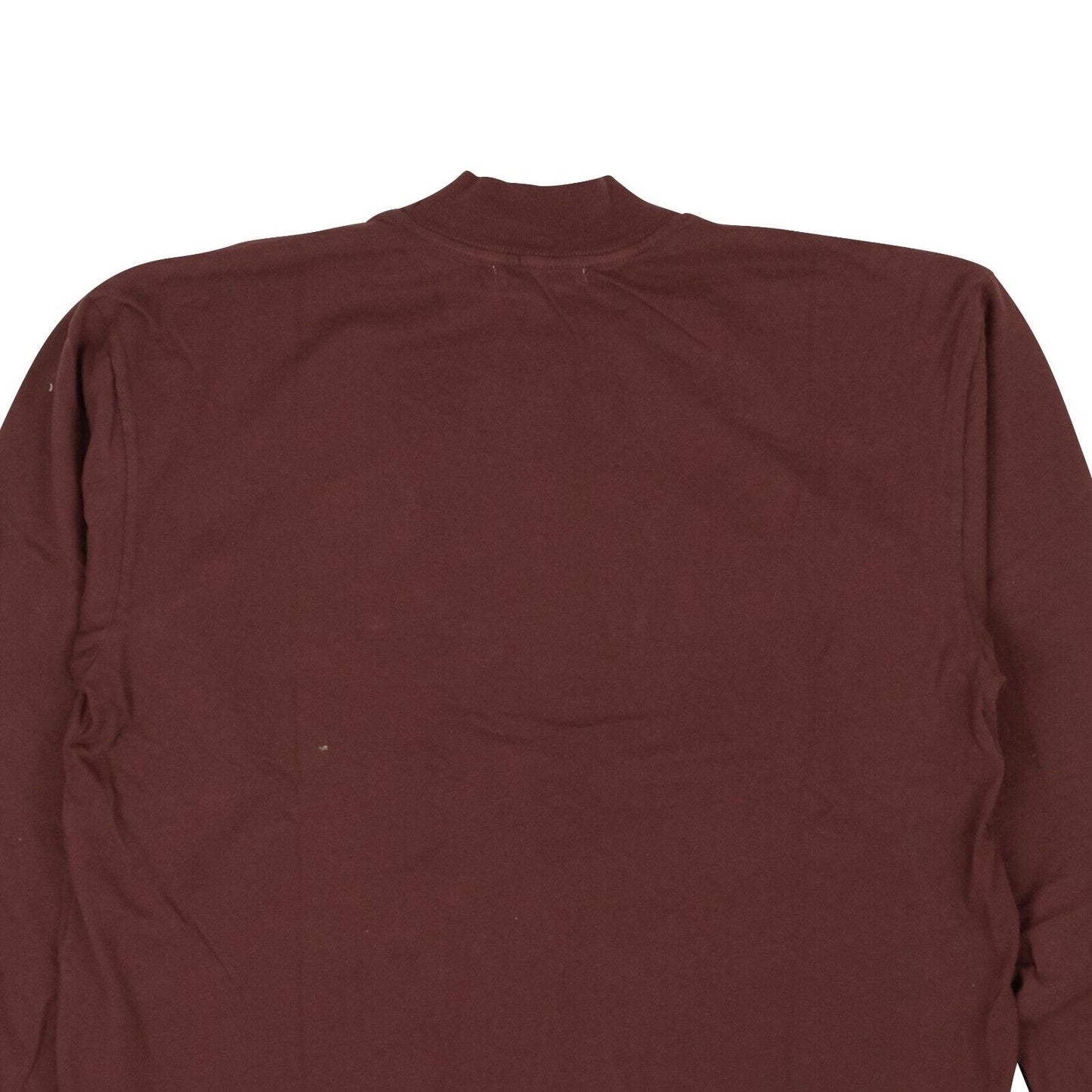 Burgundy Cotton Circus 900 Mockneck T-Shirt