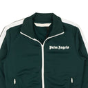 PALM ANGELS GREEN CLASSIC SIDE STRIPE LOGO TRACK JACKET