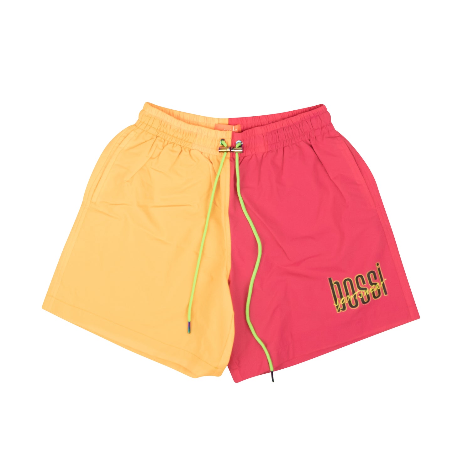 Bossi Split Shorts - Magenta/Yellow