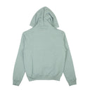 Bluish Grey Cotton Curb Logo Hoodie