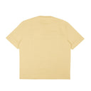 Light Beige Cotton Curb Logo Short Sleeve T-Shirt