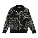 PALM ANGELS BLACK SPIDER WEB CLASSIC TRACK JACKET