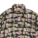 Multicolor Polyester Ransom Print Rib Over Shirt
