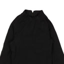 Black Scuba Mockneck Long Sleeve T-Shirt