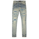 Clay Indigo Cotton Distressed PJ Thrasher Jeans