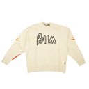 Off-White C/O Virgil Abloh Palm Angels Graffiti Flames Crewneck