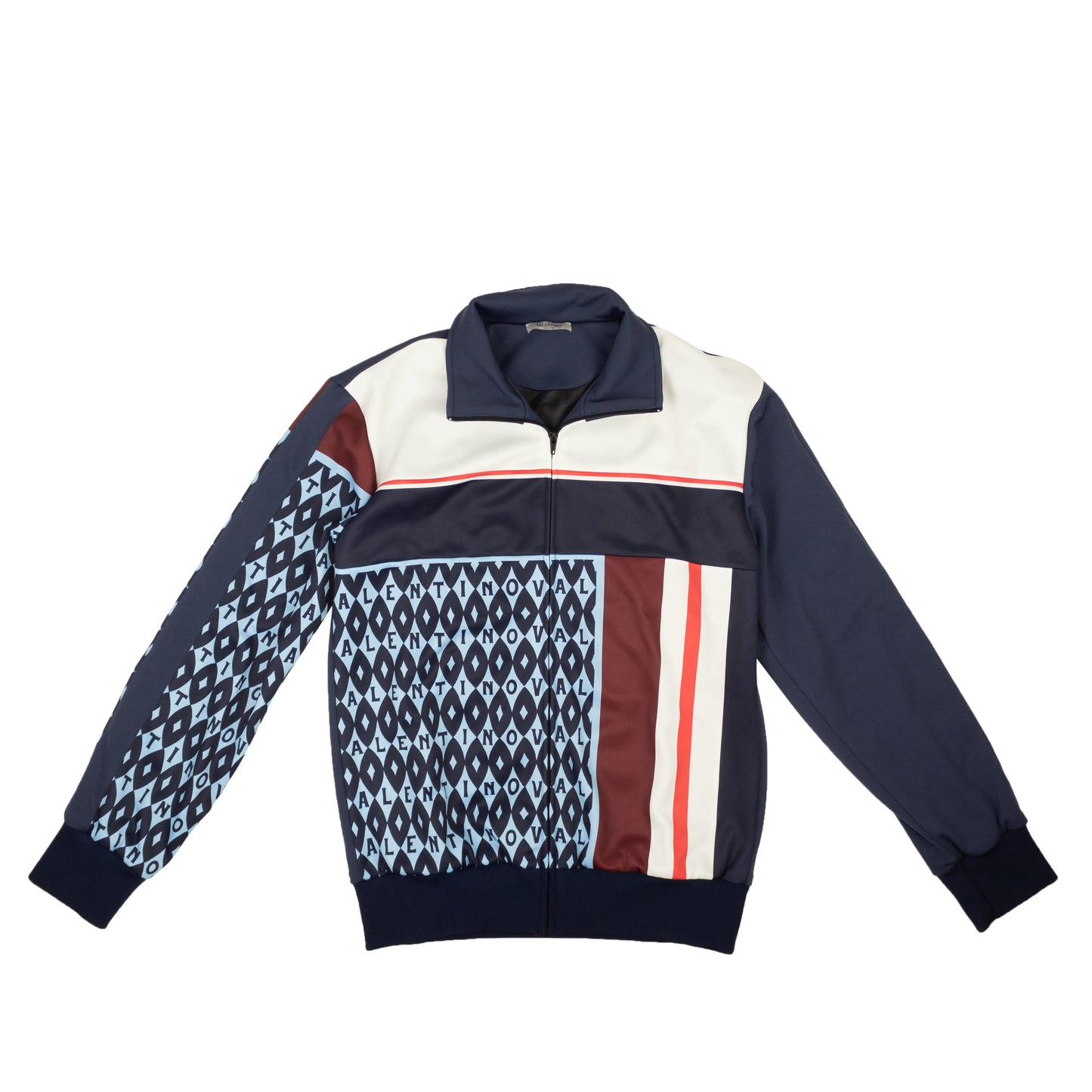 Men's Blue Foulard Archive Print Track Jacket