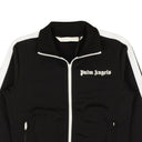 Black Classic Polyester Side Stripe Track Jacket