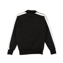 Black Classic Polyester Side Stripe Track Jacket