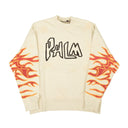Off-White C/O Virgil Abloh Palm Angels Graffiti Flames Crewneck