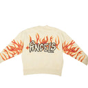 Off-White C/O Virgil Abloh Palm Angels Graffiti Flames Crewneck