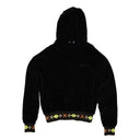Bossi Velour Pullover Hoodie - Black