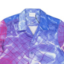 Blue And Purple Pool Print Button Down Shirt