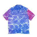 Blue And Purple Pool Print Button Down Shirt