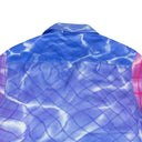 Blue And Purple Pool Print Button Down Shirt