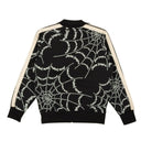 PALM ANGELS BLACK SPIDER WEB CLASSIC TRACK JACKET
