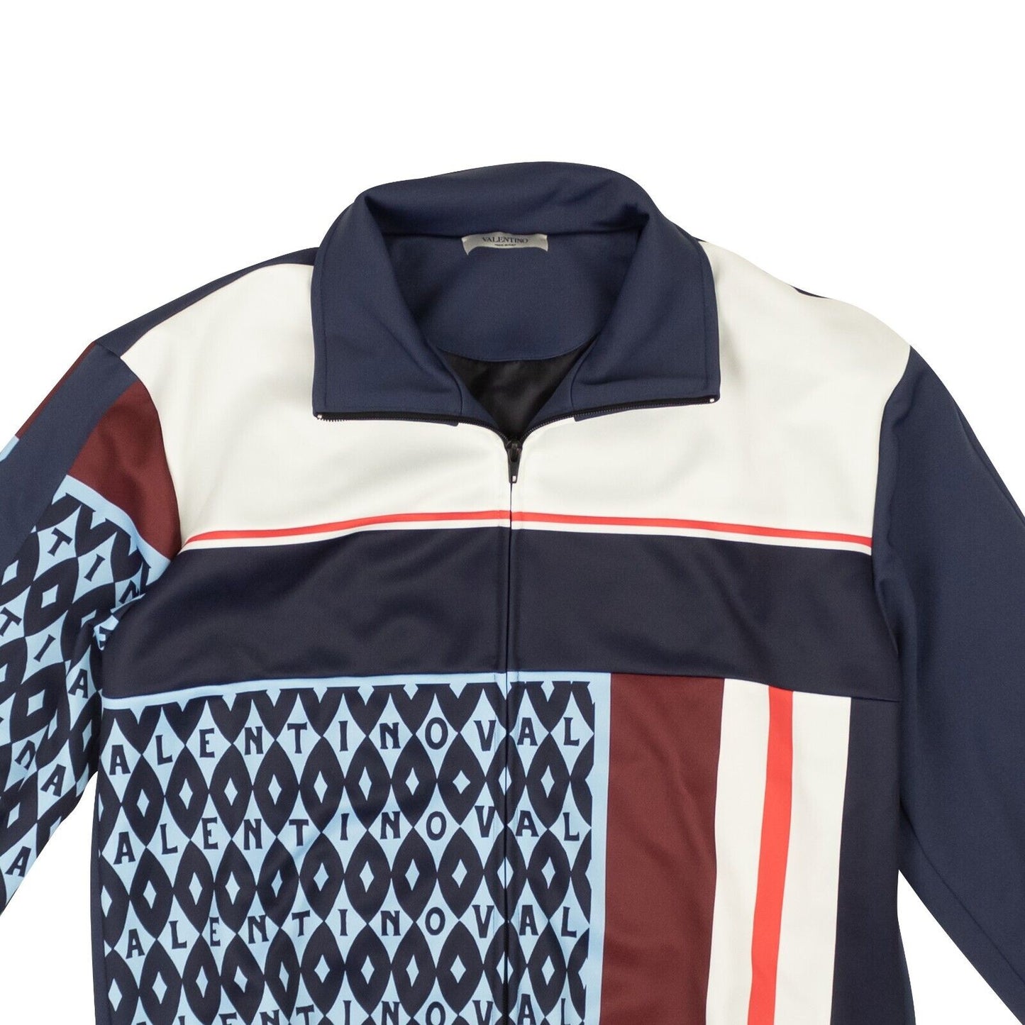 Men's Blue Foulard Archive Print Track Jacket