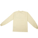 Cream Cotton Logo Long Sleeve T-Shirt