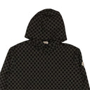 Black Cotton Monogram Print Sweatshirt Hoodie
