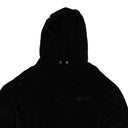 Bossi Velour Pullover Hoodie - Black