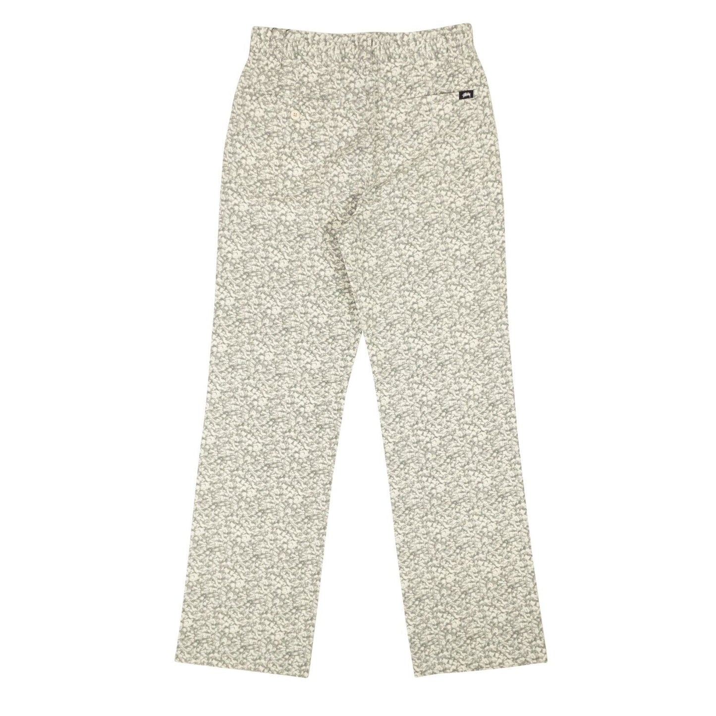 Stussy Natural Printed Sherpa Straight Leg Pants - White