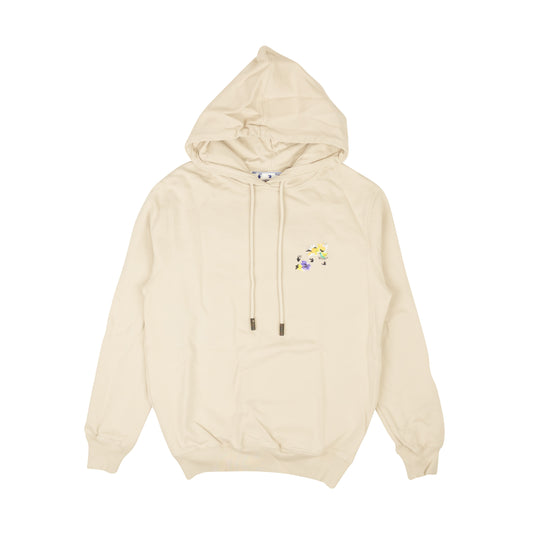 Off-White C/O Virgil Abloh Over Arrow Hoodie - Taupe/Gray