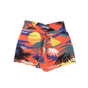 x Vilebrequin Red Hawaiian Print Bathing Suit