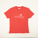 Erl Cotton Venice Print Short Sleeve T-Shirt - Red