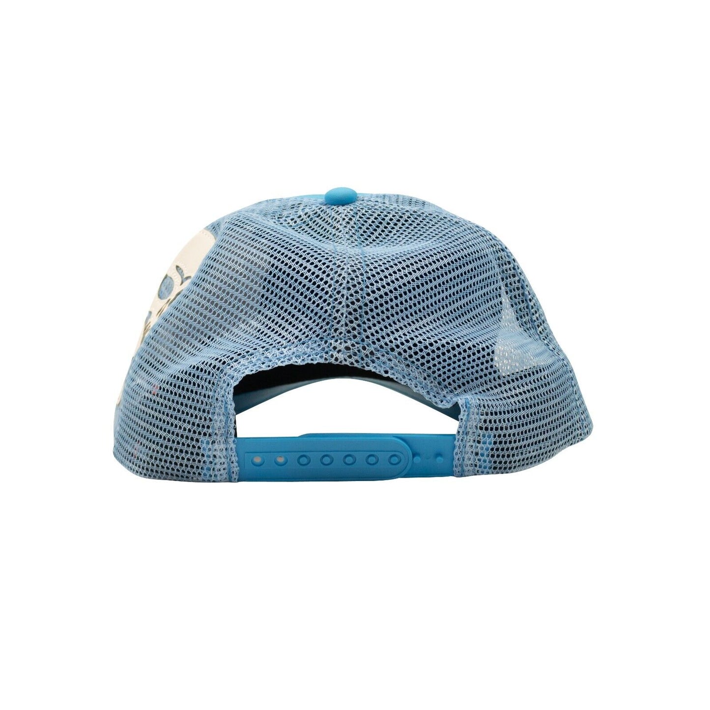 Bossi Skull Trucker Hat - Baby Blue