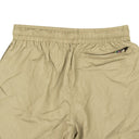 Tan Nylon Outline Logo Print Shorts