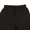 Black Nylon Logo Print Outline Shorts