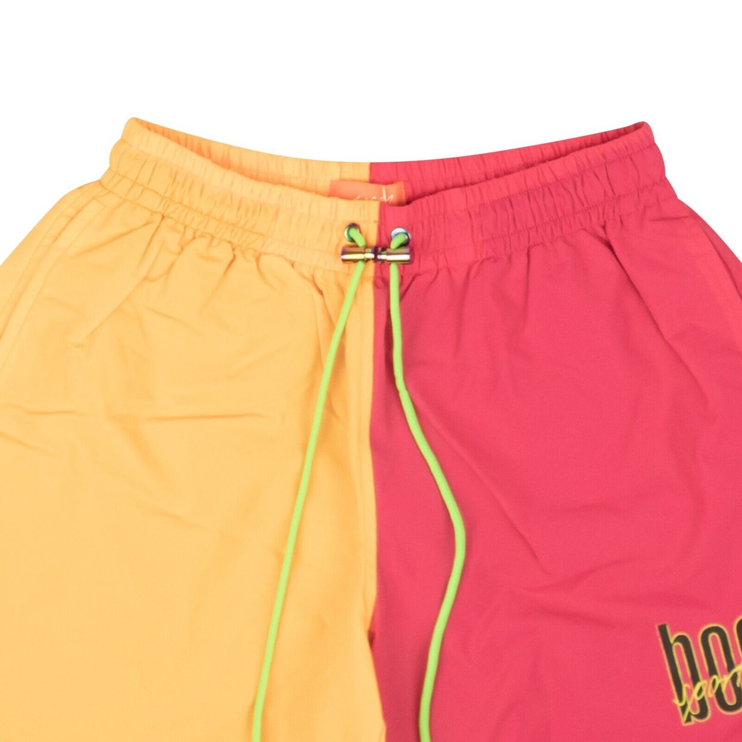 Bossi Split Shorts - Magenta/Yellow