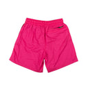 Fuschia Nylon Logo Print Outline Shorts