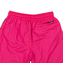 Fuschia Nylon Logo Print Outline Shorts