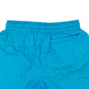 Blue Nylon Outline Logo Print Shorts
